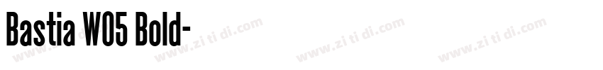 Bastia W05 Bold字体转换